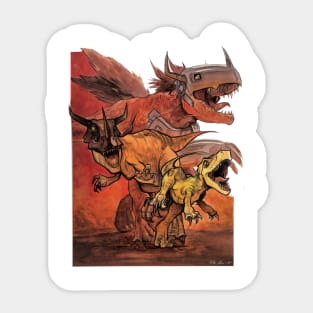 Evolution of Agumon Sticker